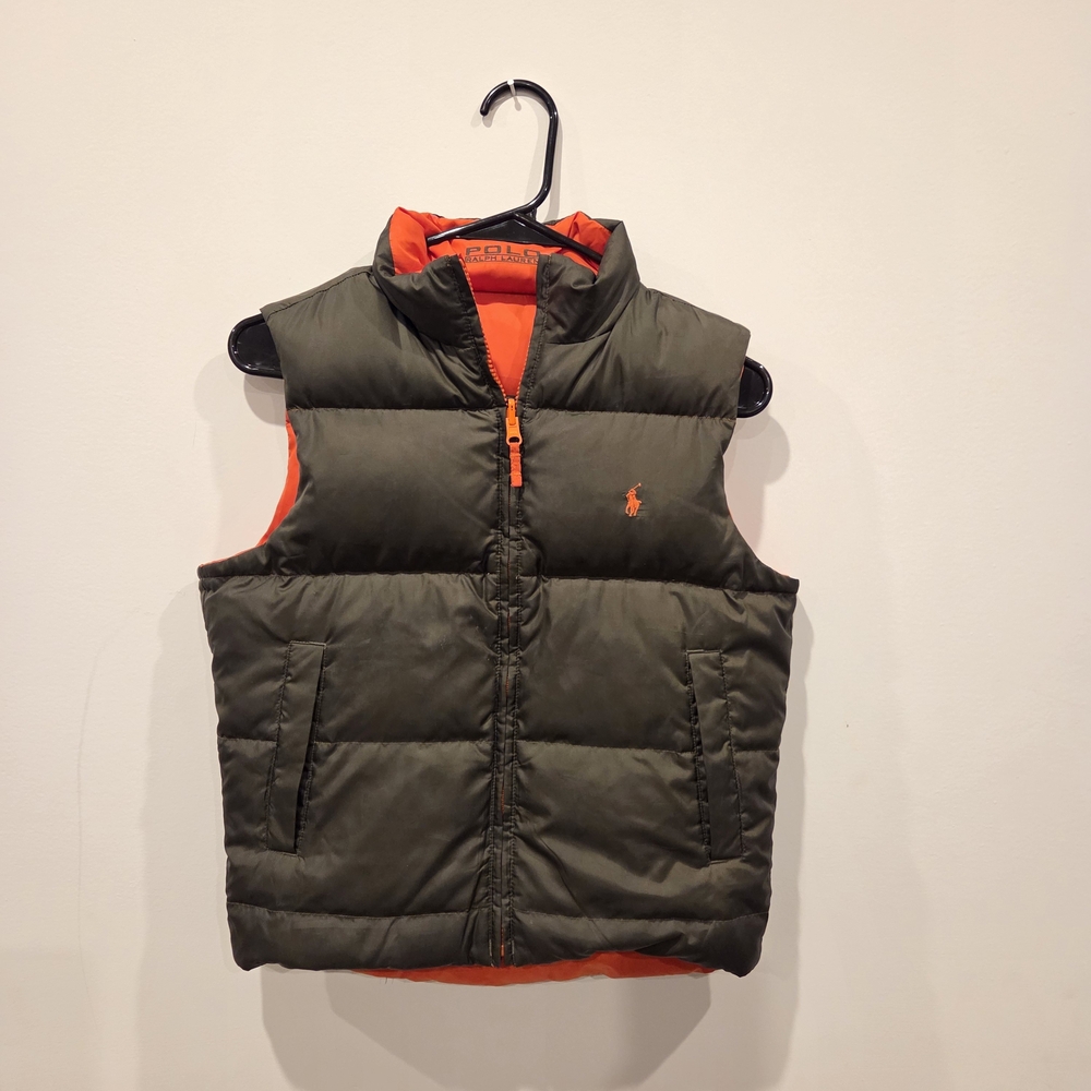 Ralph Lauren Olive Green Puffer Vest
